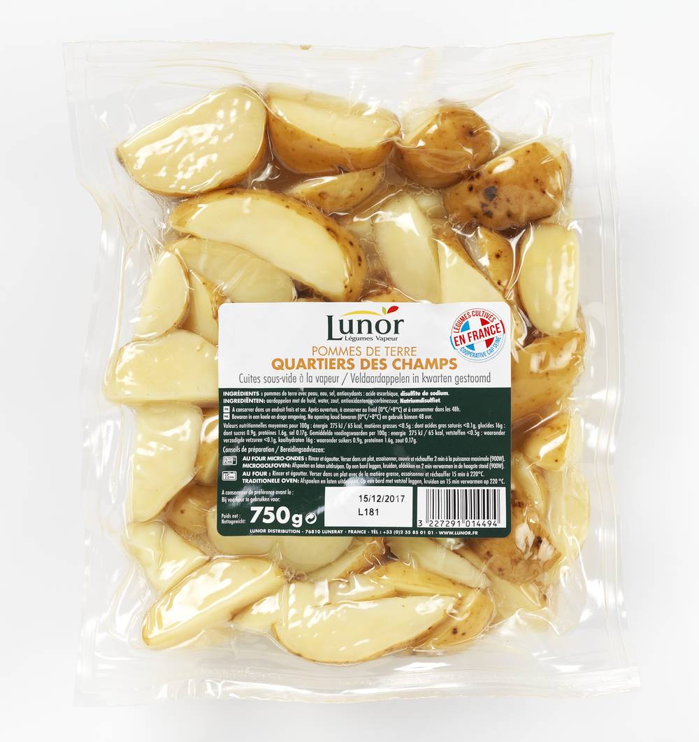 Lunor - Pommes de terre quartiers des champs (750g)