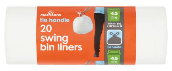 Morrisons Swing Bin Liners Tie Handle Delivery Near Me Order