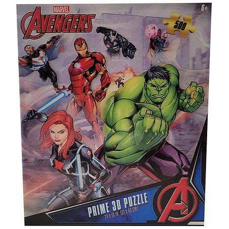 Marvel Avengers Prime 3d Puzzle, 24 in x 18 in (500 ct)