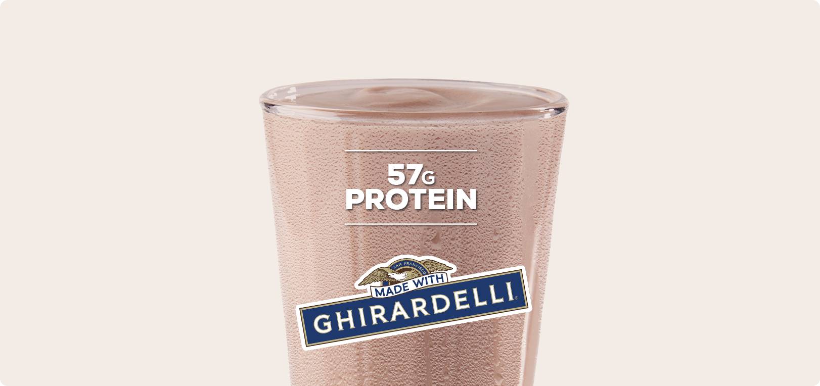 Dark Chocolate Banana Double Protein Smoothie 24 oz