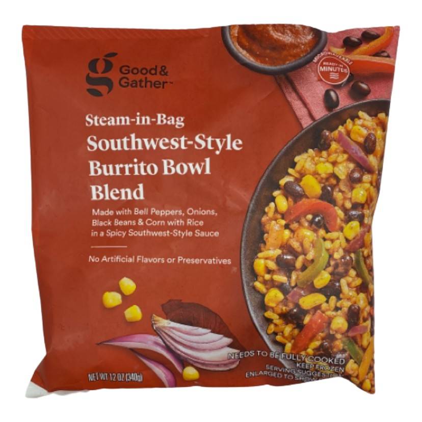 Good & Gather Southwest Style Burrito Bowl Frozen Veggie Blend (12 oz)