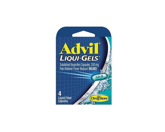 Order Advil Liquid Gels 4 Pc food online from Chevron Extramile store, Everett on bringmethat.com