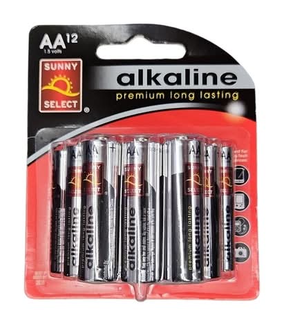 Sunny Select Alkaline Aa Batteries (12 ct)