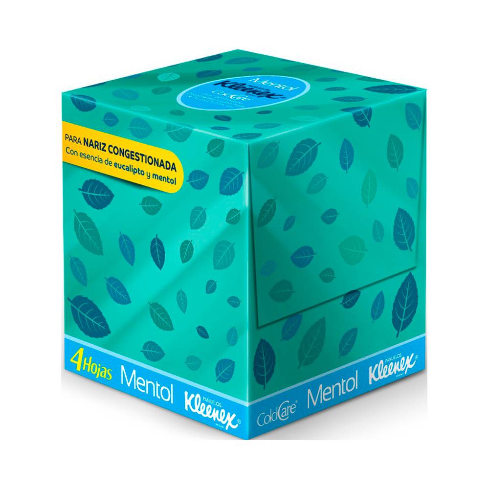 Kleenex · Pañuelos desechables cold care mentol (60 un)