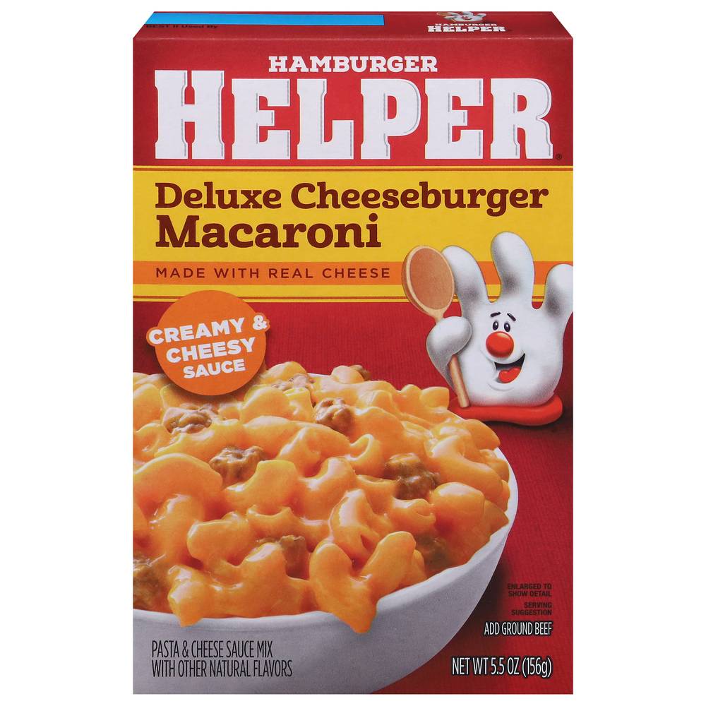 Hamburger Helper Deluxe Macaroni Pasta and Sauce Mix (cheeseburger)