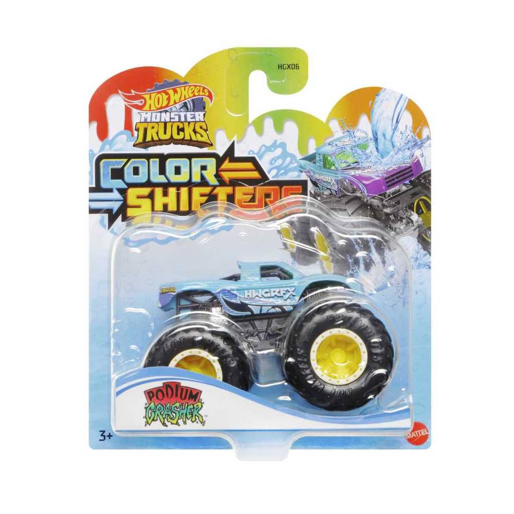 Hot Wheels · Vehículo monster truck color shifter