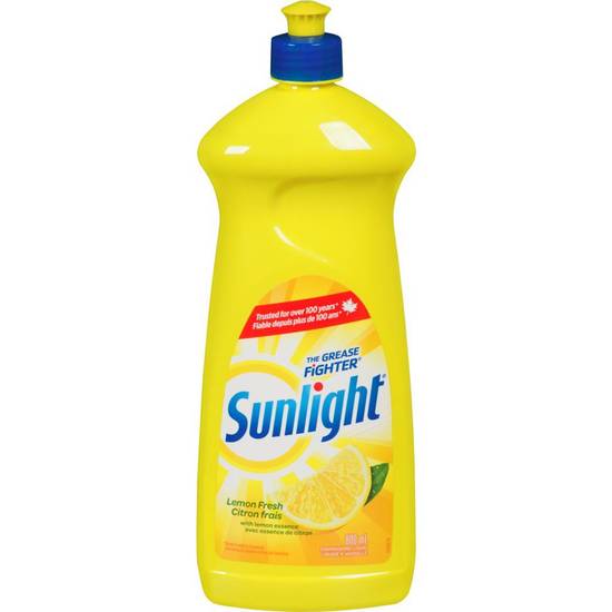 Sunlight · Standard lemon fresh dishwashing liquid - Savon à vaisselle liquide Standard lemon fresh