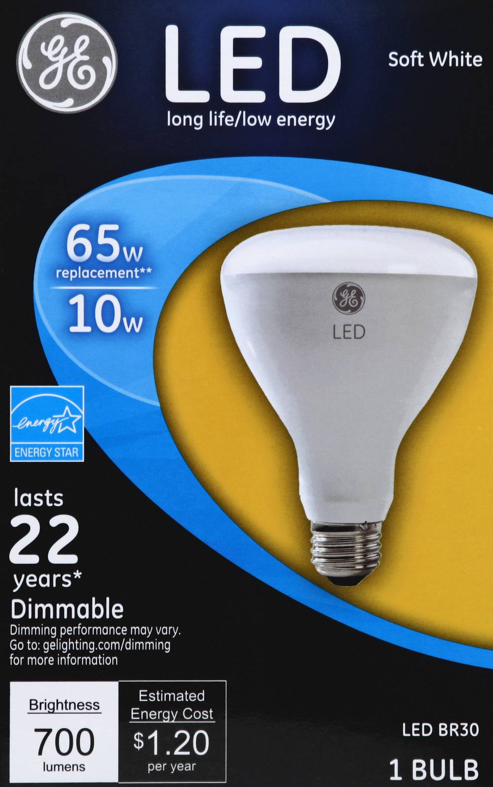 General Electric Led Soft White 10 Watts Light Bulb