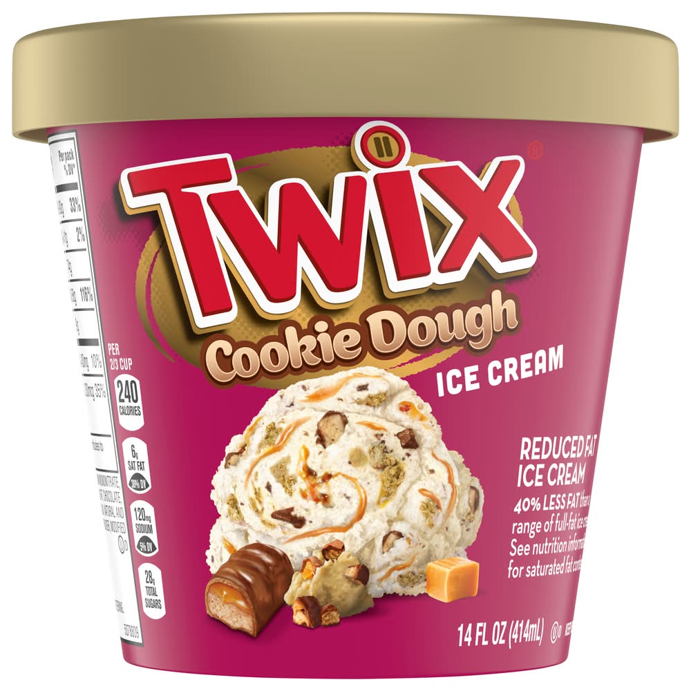 Twix Reduced Fat Ice Cream, Cookie Dough & Caramel (14 fl oz)