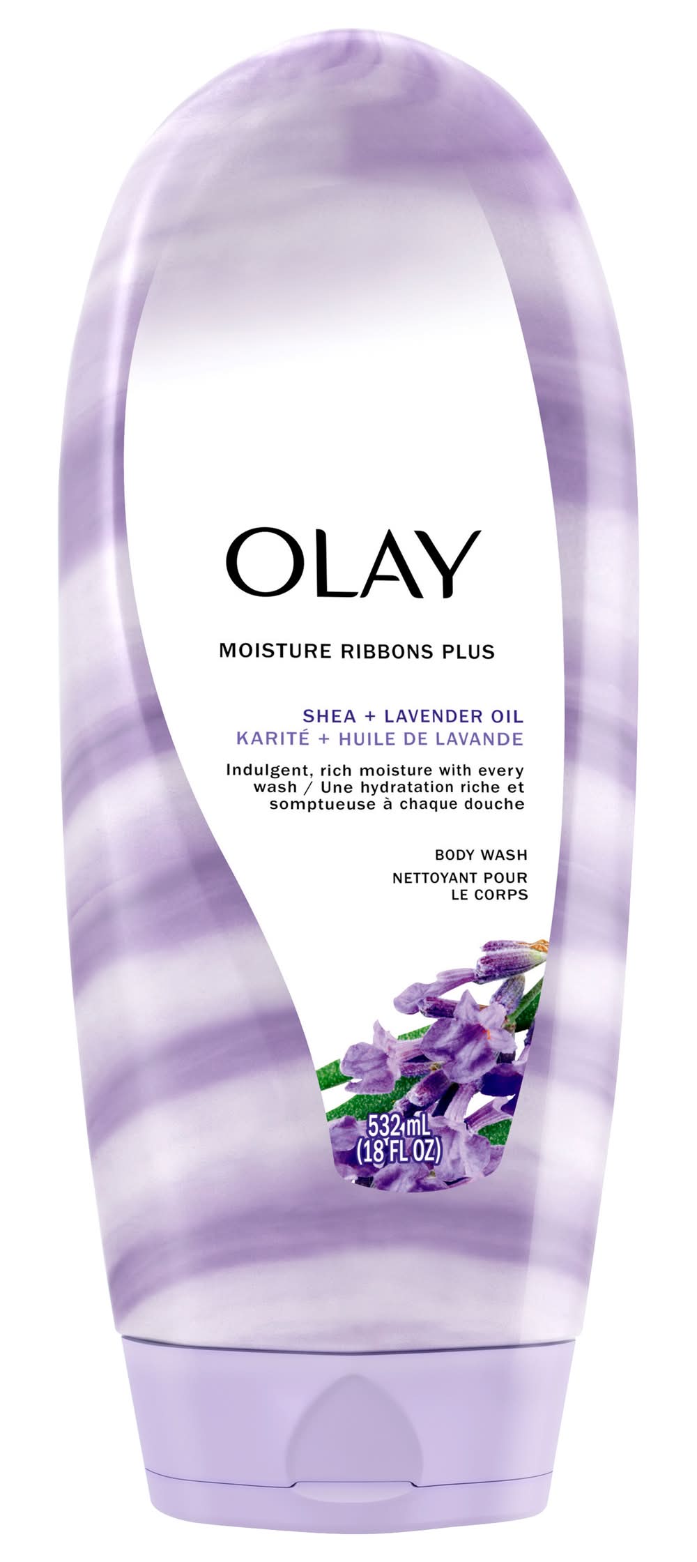 Olay Moisture Ribbons Plus Shea Lavender Oil Body Wash (18 fl oz)