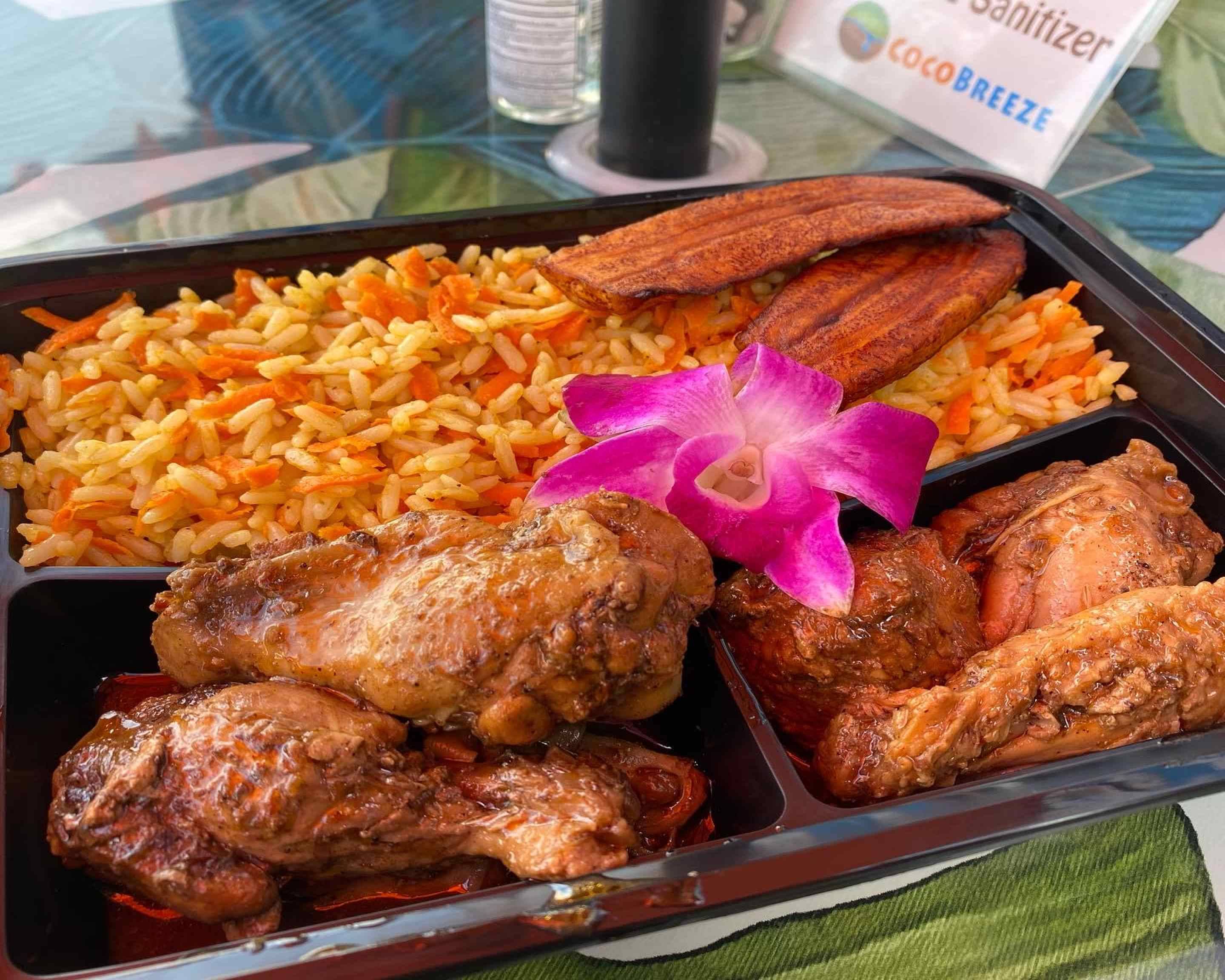 MENU, Island Breeze, Jamaican & Carribean restaurant