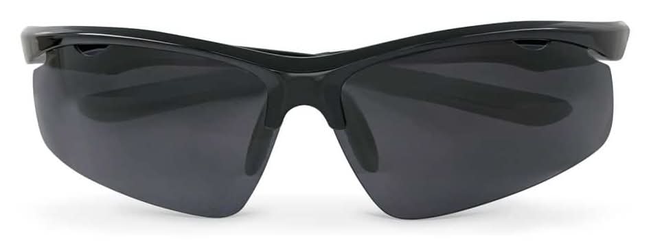 Shadedeye Polarized M Frame Vented Black With Gray Accent Sunglasses