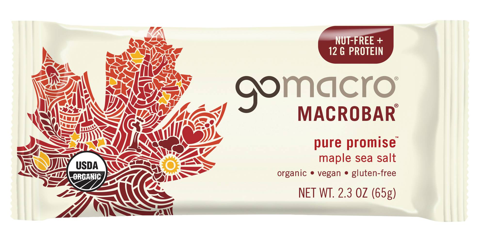 GoMacro Maple Sea Salt Macrobar (2.3 oz)