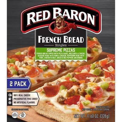 Red Baron Singles French Bread Supreme Pizzas