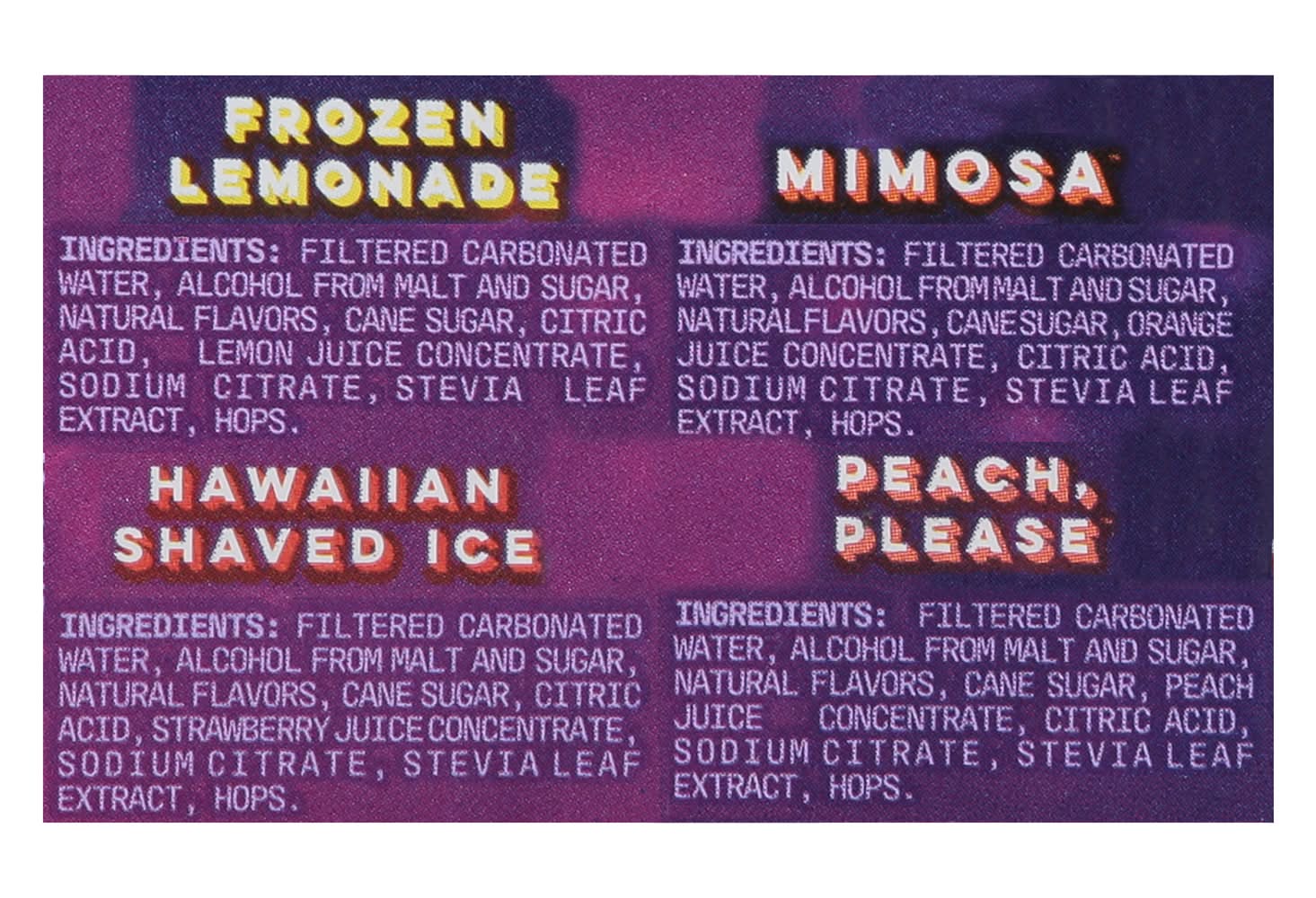 Alani Nu Hard Seltzer Variety pack Beer (12 x 12 fl oz) | Postmates