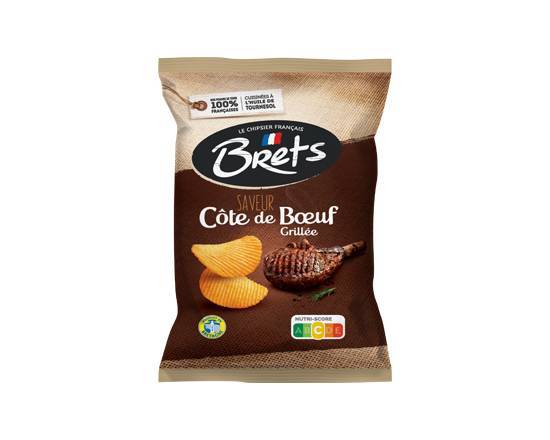 Chips ondulé saveur Côte de Boeuf BRET'S - Sachet de 125g
