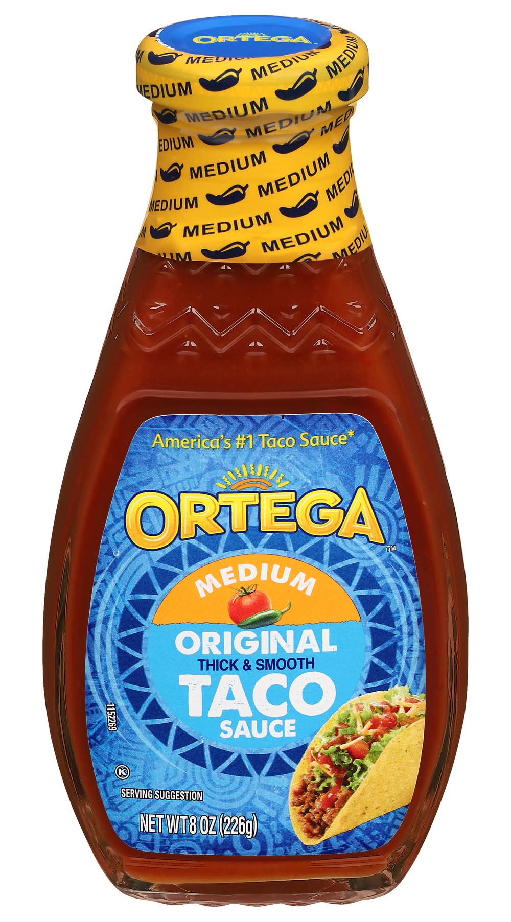 Ortega Original Medium Thick & Smooth Taco Sauce (8 oz)