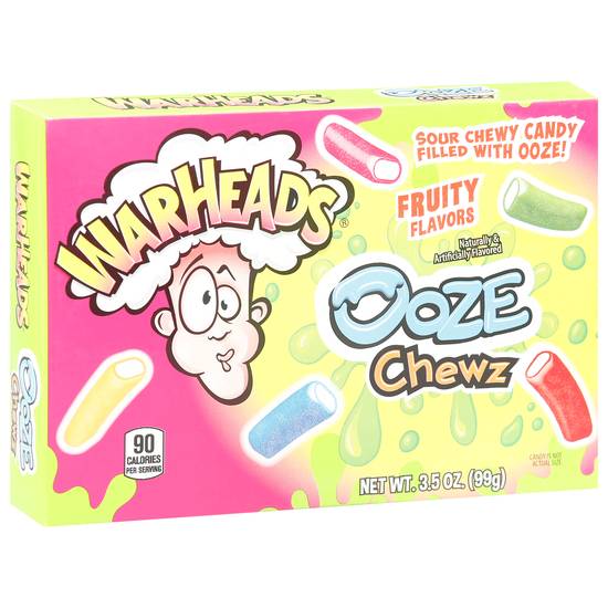Warheads Ooze Chewz Fruity Flavors Chewy Candy