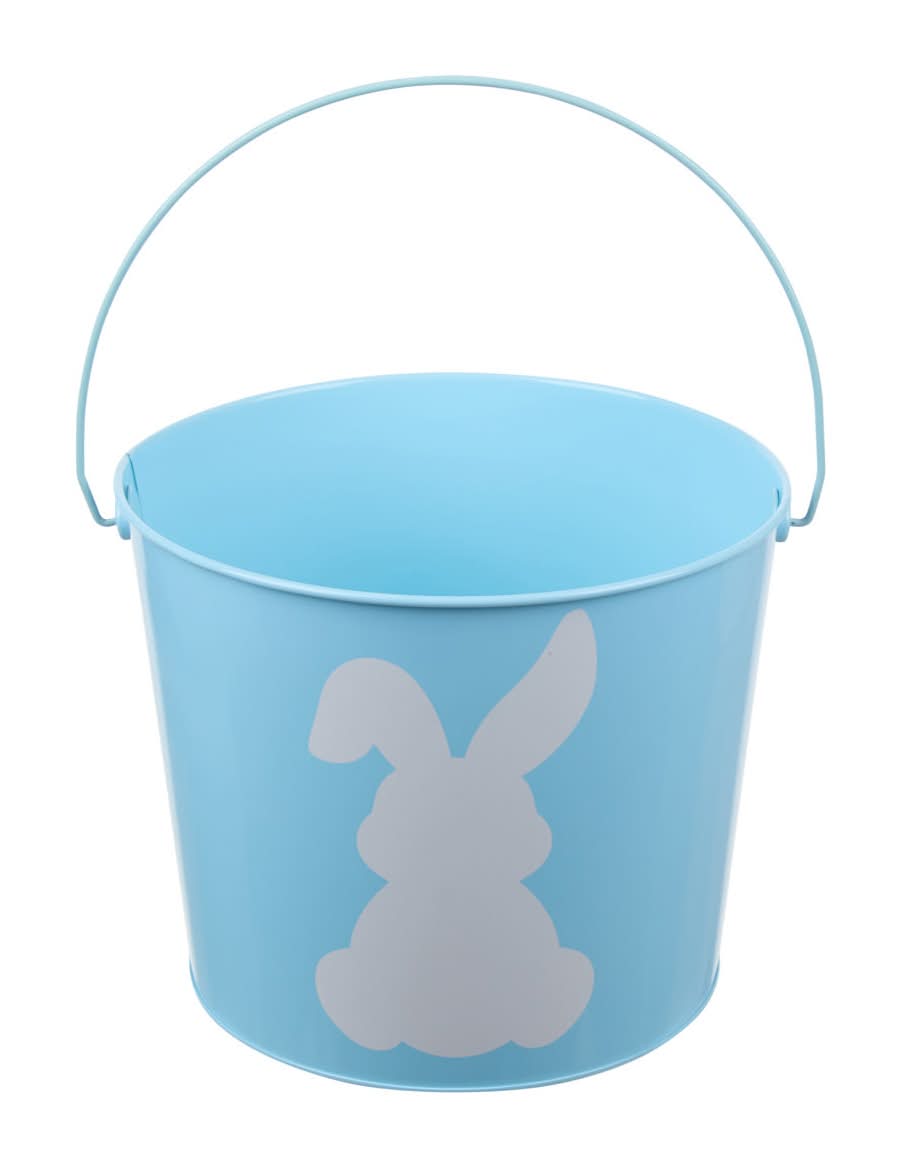Easter Solid Tin Bucket Pail Assorted