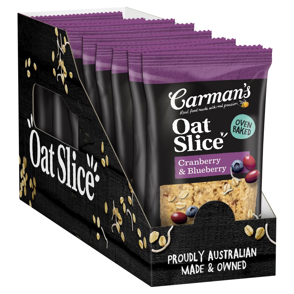 Carman's Oat Slice Cranberry & Blueberry (840g)