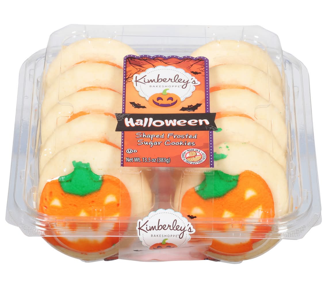 Kimberley's Bakeshoppe Halloween Shaped Frosted Sugar Cookies (13.5 oz, 10 ct)