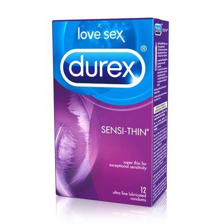 Durex Sensi-Thin Ultra Fine Lubricated Condoms (12 ct)