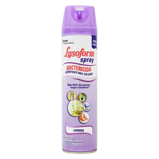 Lysoform desinfetante em spray para uso geral bactericina lavanda (360ml)