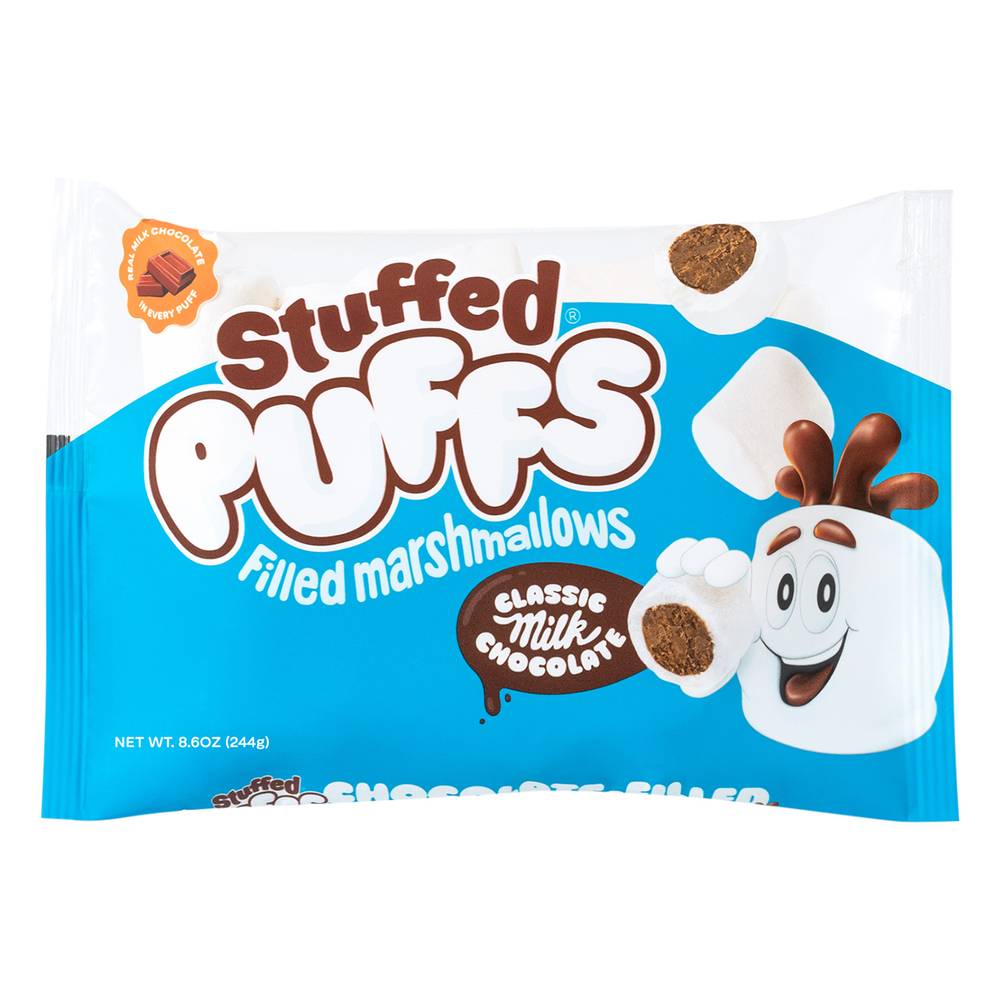 Stuffed Puffs Filled Marshmallows, Classic Milk Chocolate (8.6 oz)