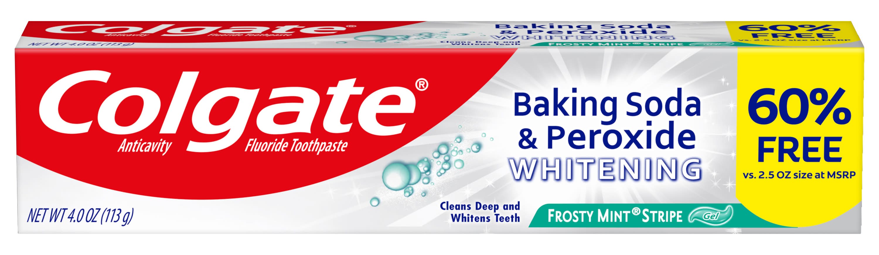 Colgate Baking Soda & Peroxide Whitening Mint Paste (2.5 oz)