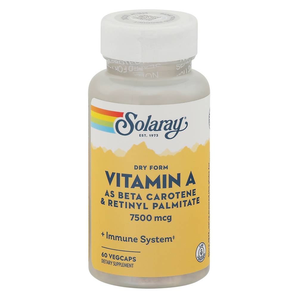 Solaray Dry Form Vitamin a Vegcaps