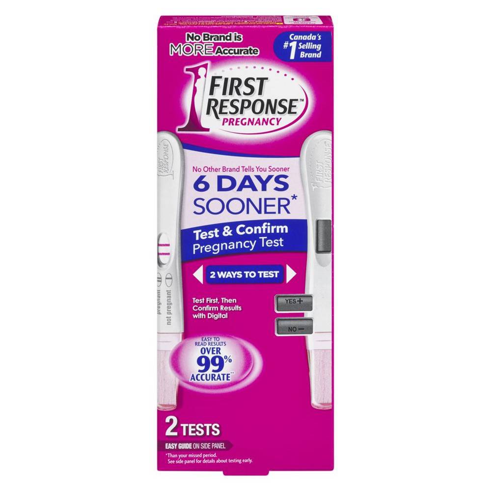 First response test de grossesse avec double lecture - test & confirm pregnancy test (2 ea)