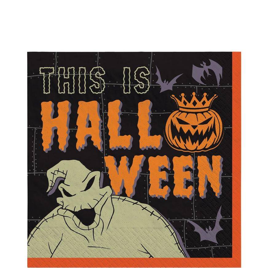 Party City Pumpkin King Halloween Paper Lunch Napkins, 6.5in x 6.5in (36 ct)