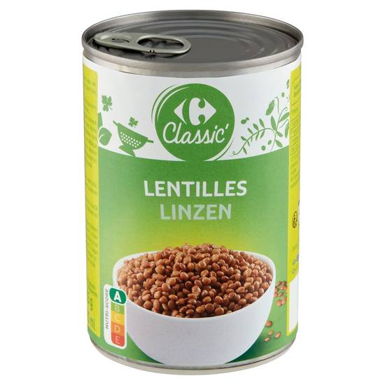 Carrefour Classic'' Lentilles 400 g