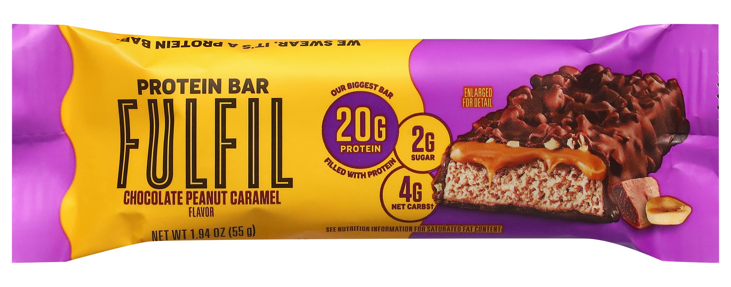 Fulfil Protein Bar, Chocolate Peanut Caramel (1.94 oz)