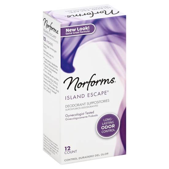 Norforms Deodorant Suppositories (12 ct)