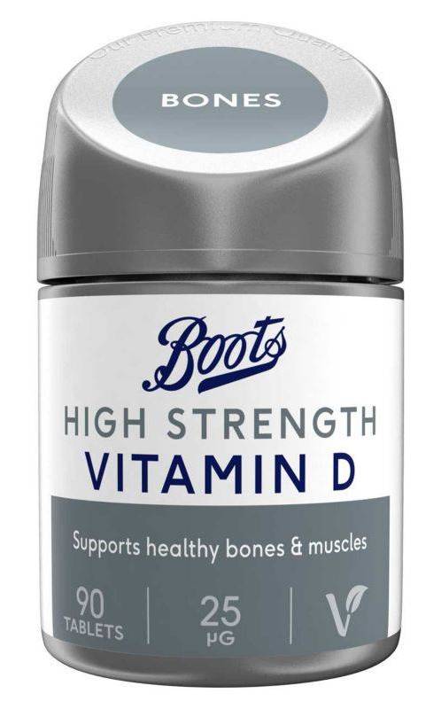 Boots High Strength Vitamin D 25 Μg Food Supplement Tablets (90 pack)