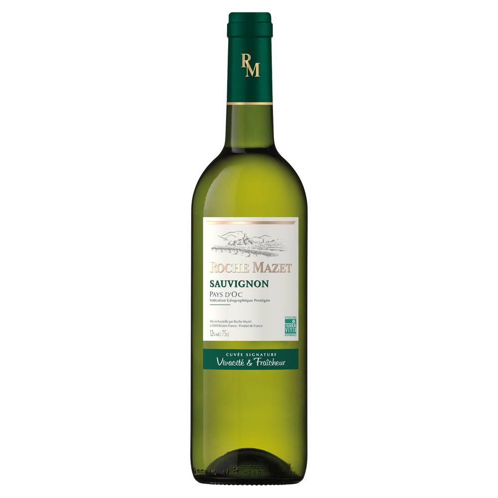 Roche Mazet - Vin blanc sauvignon IGP pays d'oc (750 ml)