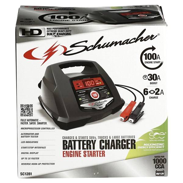 Schumacher 100/30/6/2 Amp Battery Charger/Engine Starter (1 ct)
