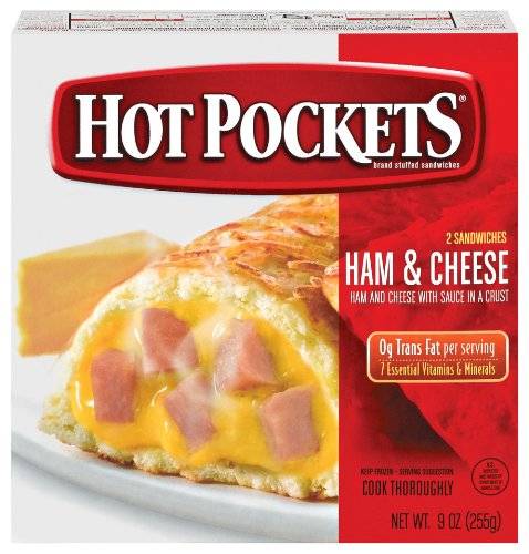 Hot Pockets Crispy Buttery Crust Hickory Ham & Cheddar Sandwiches