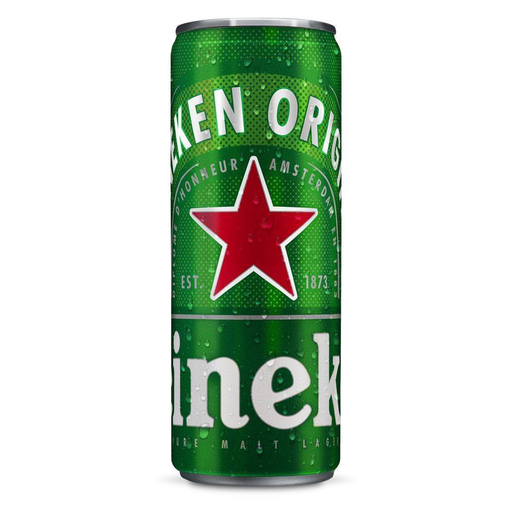 Heineken cerveza lager premium (473 ml)