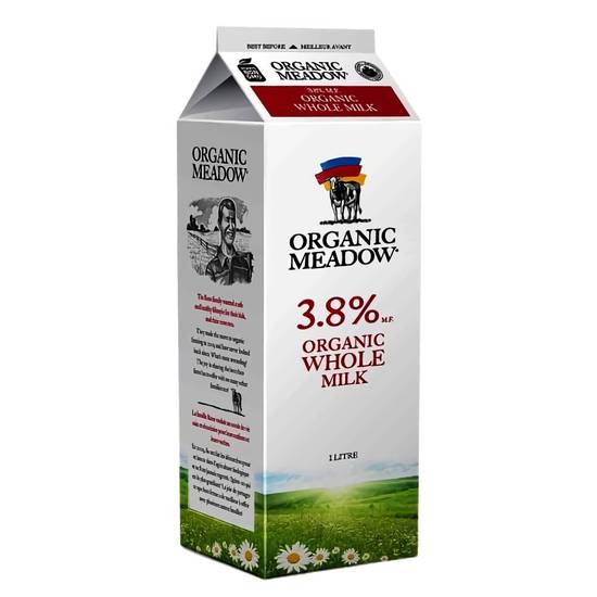 Organic Meadow Organic Whole Milk 3.8% (1 L)