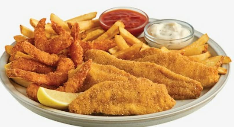 Fried Catfish & Crispy Shrimp Platter