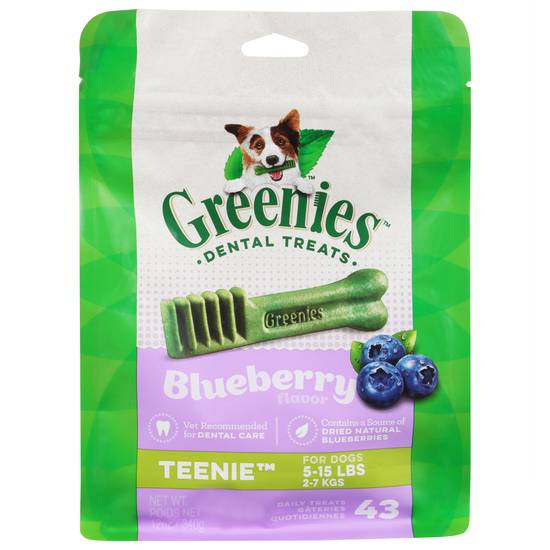 Greenies Teenie Blueberry Flavor Dental Treats (43 ct)