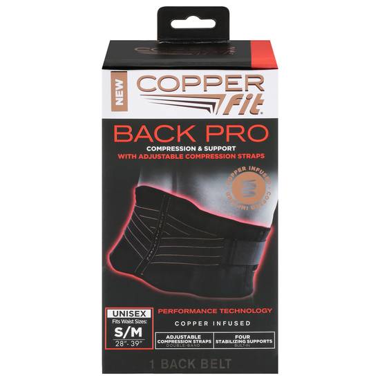 Copper Fit Unisex Back Belt Support