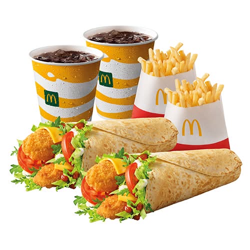 2x (McWrap Klasyczny + Frytki małe + Napój mały)