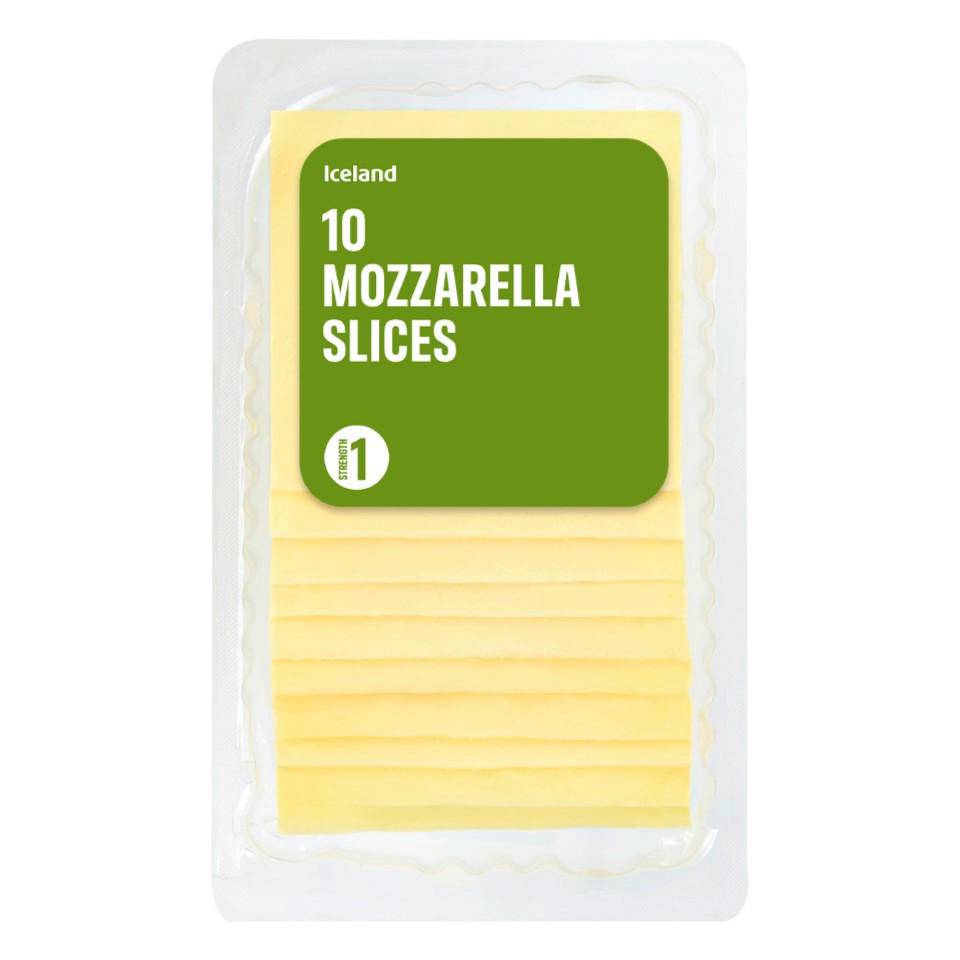 Iceland 10 Pack Mozzarella Slices