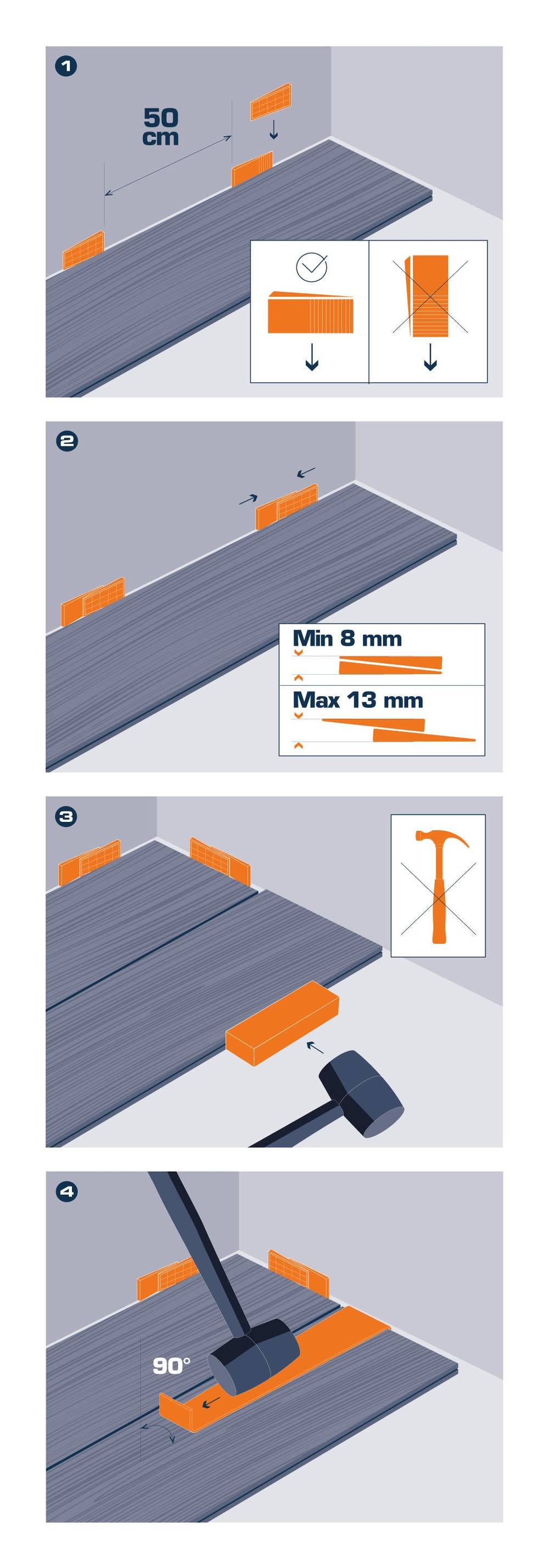 Kit de instalação de pavimento DEXTER ARTENS PAVIMENTO LAMINADO E MADEIRA