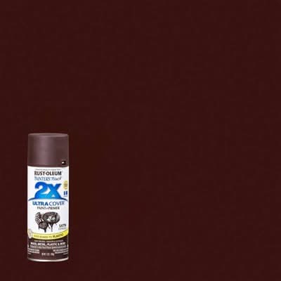 Rust-Oleum Painter's Touch 2x Ultra Cover Satin Spray Paint, Espresso (12 oz)