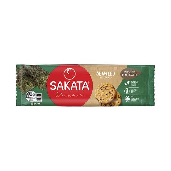 Sakata Seaweed Rice Crackers Gluten Free 90g