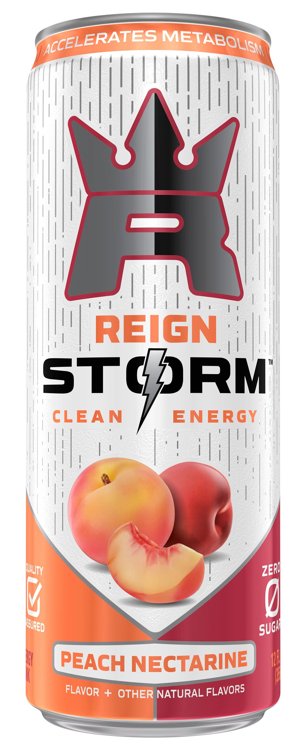 Reign Storm Clean Energy Drink, Peach Nectarine (12 fl oz)